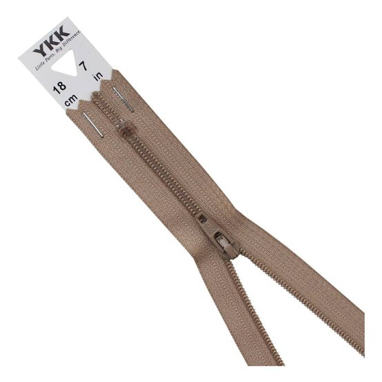YKK Fawn Dress and Skirt Zip 18cm image number 1
