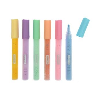 Pastel Liquid Chalk Marker Pens 6 Pack