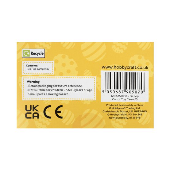 Pop Carrot Fidget Toy  image number 6