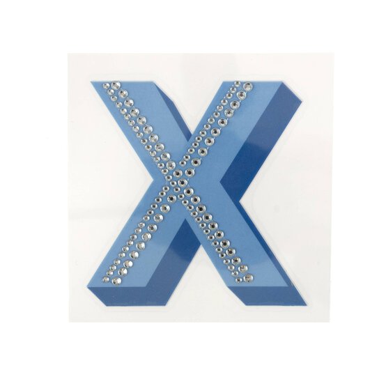 Cold Transfer and Bling Letter X Sticker Set image number 4
