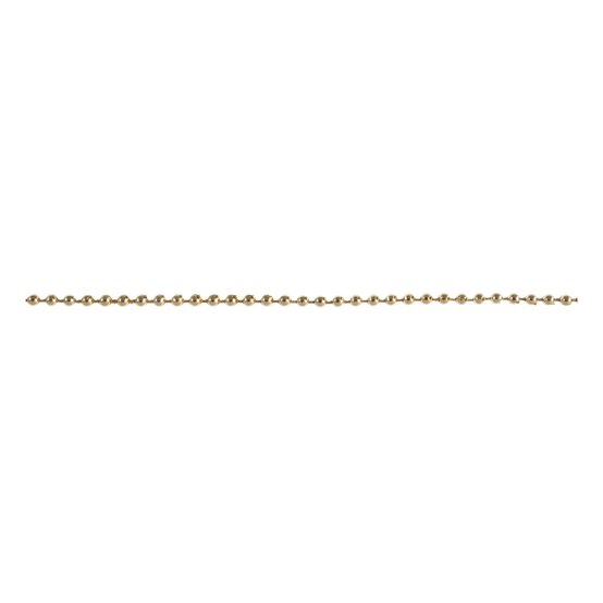 Gold 2.5mm Plain Pearl Beading by the Metre image number 1