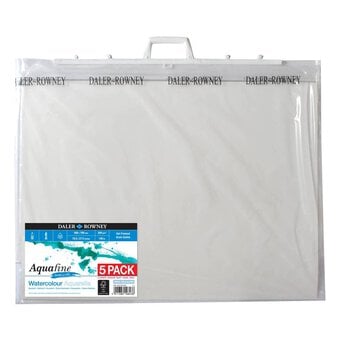 Daler-Rowney Carry Bag and Aquafine Smooth Watercolour Paper 50cm x 70cm 5 Pack