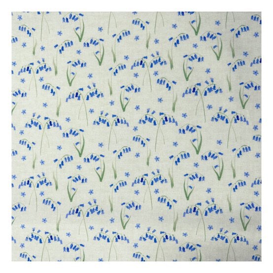 Bluebell Hollow Wild Bluebells Cotton Fabric by the Metre image number 2