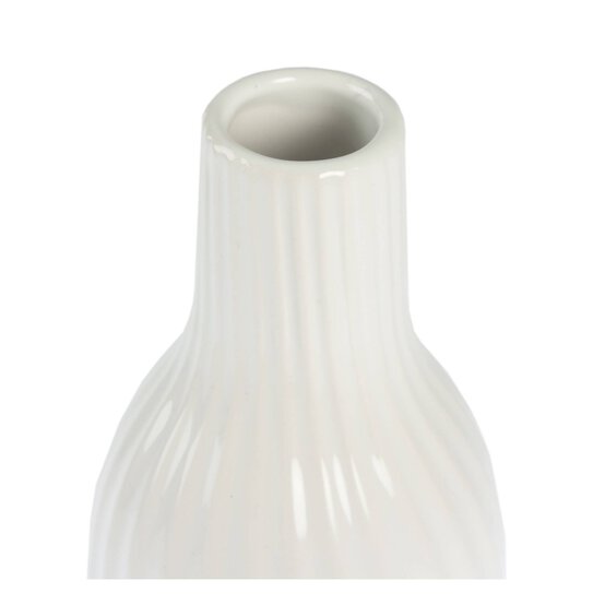 Ceramic Tall Wavy Vase 24cm