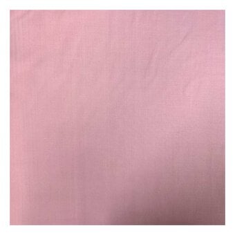 Pale Pink Polycotton Fabric by the Metre