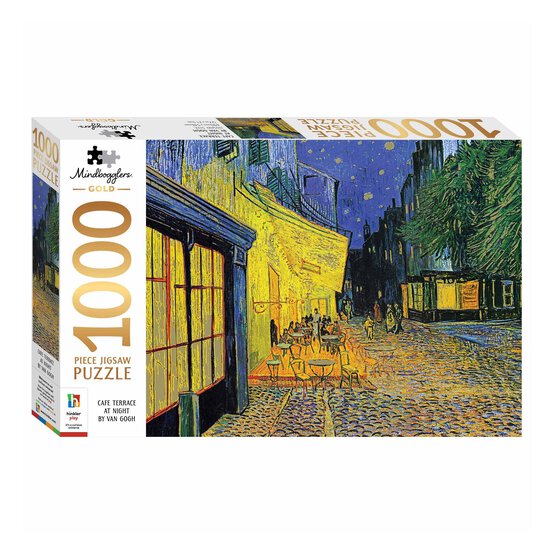 Mindbogglers Caf&eacute; Terrace at Night Jigsaw Puzzle 1000 Pieces image number 1