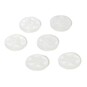 Hemline White Basic Star Button 6 Pack image number 1