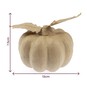 Mache Pumpkin with Leaves 13cm image number 5