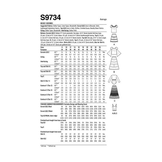 Simplicity Women's Costume  Sewing Pattern S9734 (K5 8-16) image number 2
