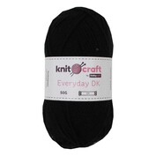 Knitcraft Black Everyday DK Yarn 50g