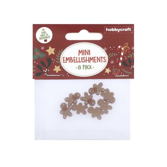 Gingerbread Resin Decorations 8 Pack image number 3
