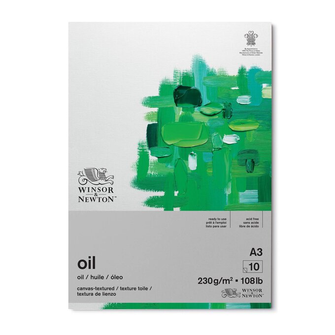 Winsor & Newton Winton Oil Pad 16 x 12 Inches 10 Sheets Hobbycraft
