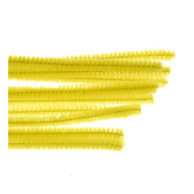 Yellow Pipe Cleaners 12 Pack image number 1