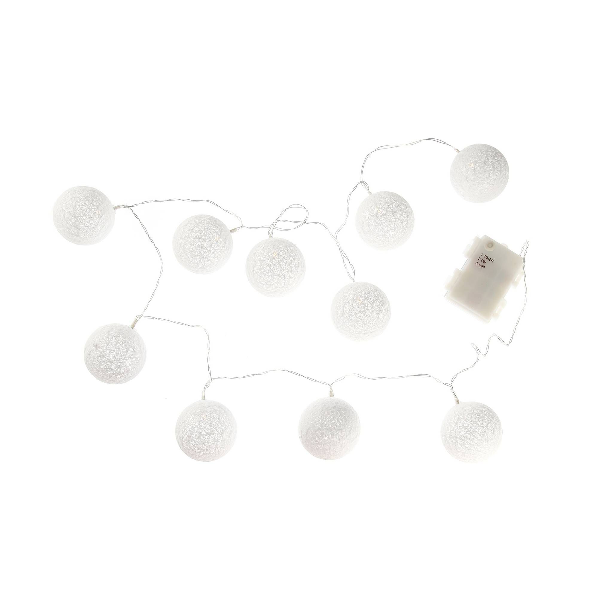 LED Cotton Ball Lights 1.65m Hobbycraft