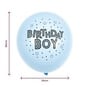 Blue Happy Birthday Latex Balloons 10 Pack image number 2