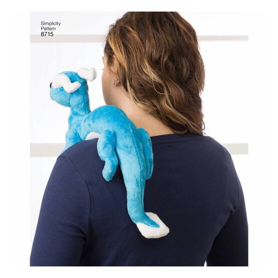 Simplicity Stuffed Dragons Sewing Pattern 8715 image number 1