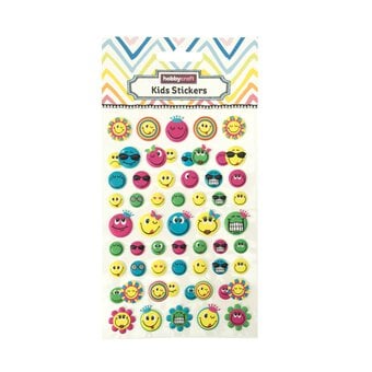 Happy Smiley Puffy Stickers image number 4
