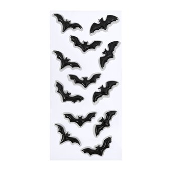 Resin Bat Stickers 12 Pack