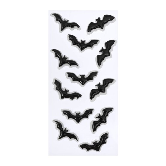Resin Bat Stickers 12 Pack image number 1