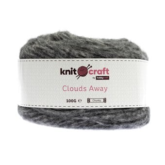 Knitcraft Charcoal Clouds Away Yarn 100g