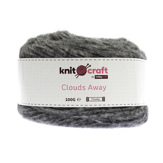 Knitcraft Charcoal Clouds Away Yarn 100g image number 1