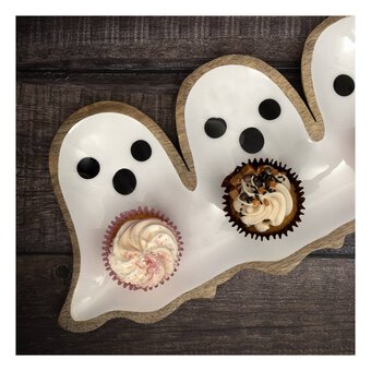 Wooden Ghost Plate 35cm