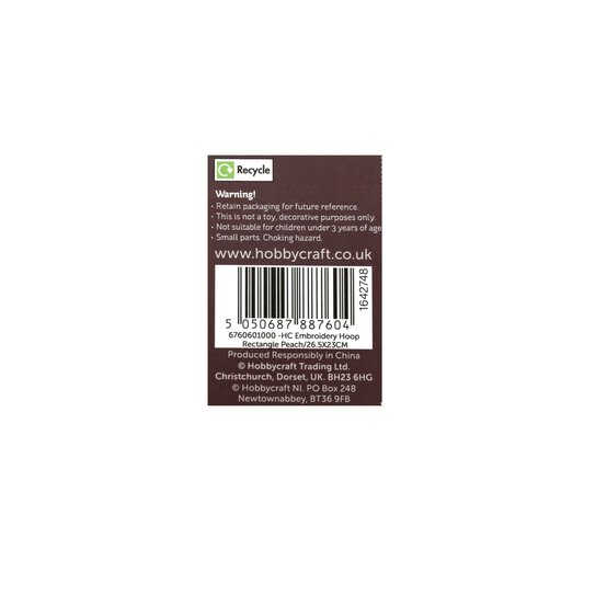 Plastic Rectangle Embroidery Hoop 26.5cm x 23cm image number 5