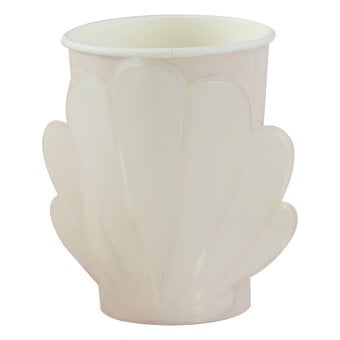 Ginger Ray Iridescent Mermaid Shell Paper Cups 8 Pack