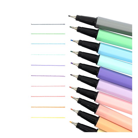 Pastel Fineliners 10 Pack  image number 2