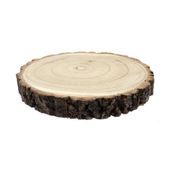 Natural Wooden Slice 24cm