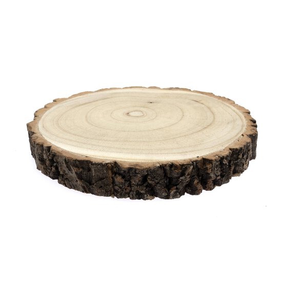 Natural Wooden Slice 24cm image number 1