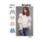 Simplicity Women's Tops Sewing Pattern S8839 (H5 6-14) image number 1