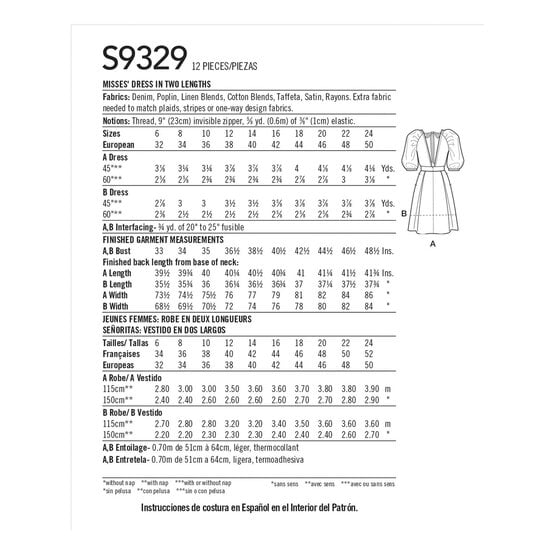 Simplicity Women's Dress Sewing Pattern S9329 (U5 16-24) image number 2