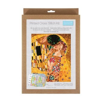 Trimits Extra Large The Kiss Printed Cross Stitch Kit