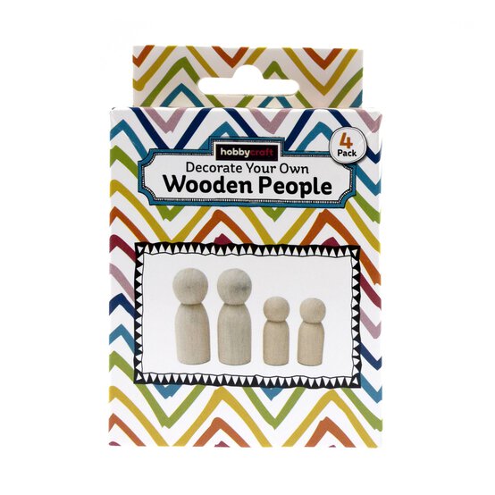 Decorate Your Own Wooden People 4 Pack image number 4