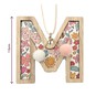 Hanging Wooden Letter M 7.5cm image number 3