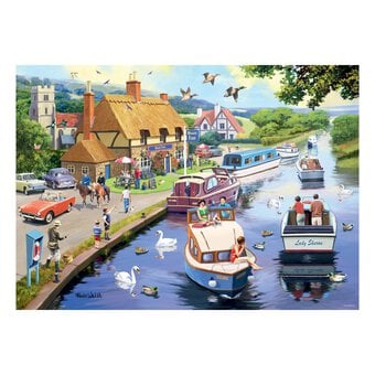 Ravensburger Evening on the River Jigsaw Puzzle 1000 Pieces image number 2