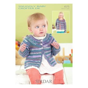 Sirdar Snuggly Baby Crofter DK Cardigans Digital Pattern 4575
