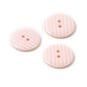 Hemline Pink Novelty Stripey Button 3 Pack image number 1