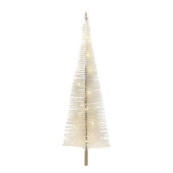 White Bottle Brush LED Tree 76cm