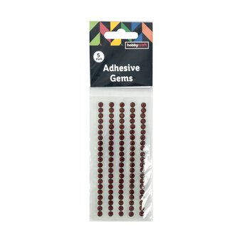Red Adhesive Gem Strips 5mm 5 Pack image number 3
