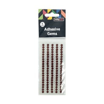 Red Adhesive Gem Strips 5mm 5 Pack image number 3