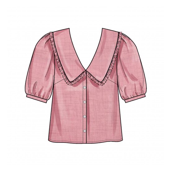 New Look Women's Top Sewing Pattern 6707 (4-16) image number 3