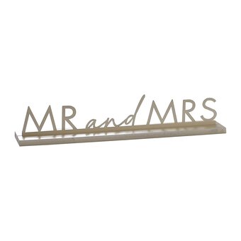 Ginger Ray Gold Metal Mr and Mrs Sign