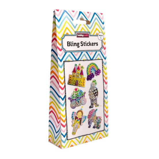 Princess Fairy Bling Stickers 6 Pack image number 1