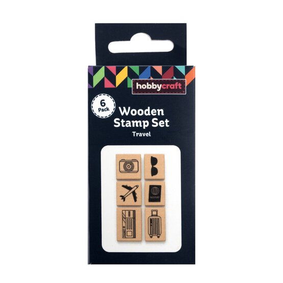Travel Wooden Stamps 6 Pack image number 3