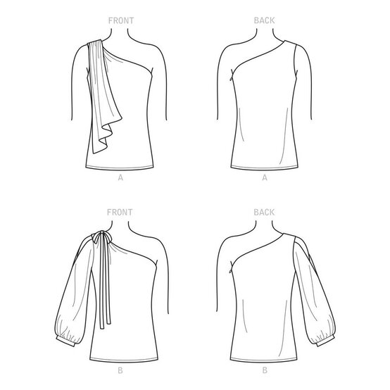 New Look Women&rsquo;s Top Sewing Pattern N6701 image number 3