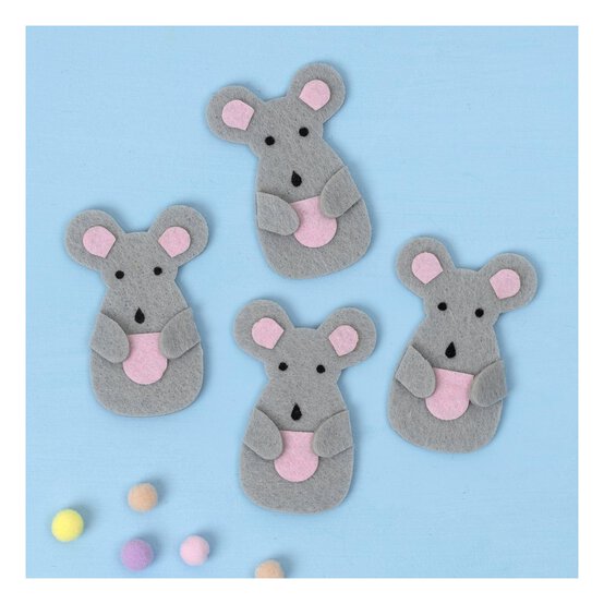 Felt Mice 4 Pack image number 1