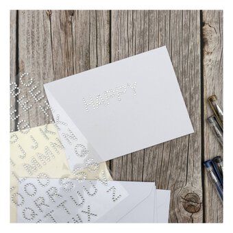 Clear Gem Alphabet Stickers