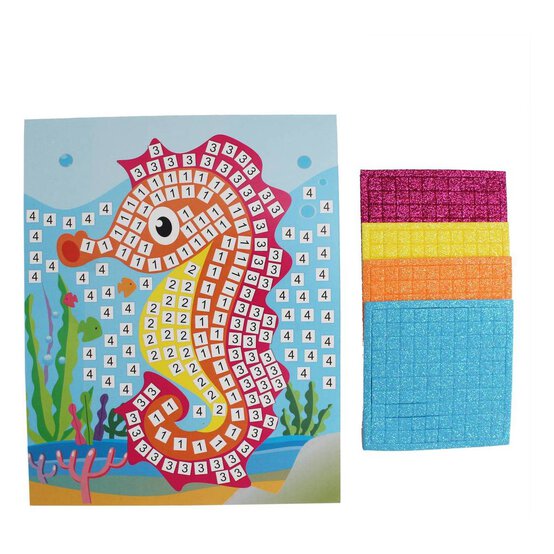 Foam Mosaic Art Seahorse image number 3